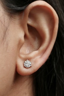 14kt Yellow Gold Lab Grown EF Diamond Stud Earrings