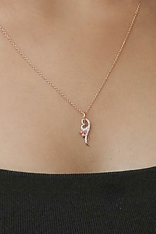 14kt Rose Gold Lab Grown EF Diamond Pendant