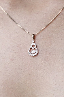 14kt Yellow Gold Lab Grown EF Diamond Pendant