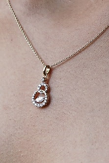 14kt Yellow Gold Lab Grown EF Diamond Pendant