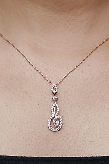 14kt Yellow Gold Lab Grown EF Diamond Pendant