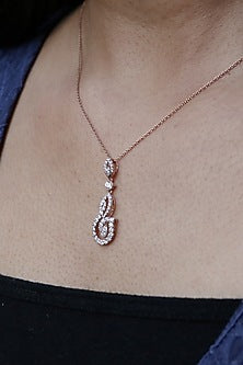 14kt Yellow Gold Lab Grown EF Diamond Pendant