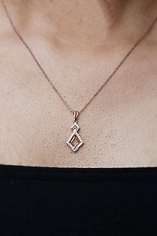 14kt Yellow Gold Lab Grown EF Diamond Pendant