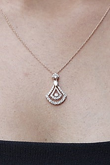 14kt Yellow Gold Lab Grown EF Diamond Pendant