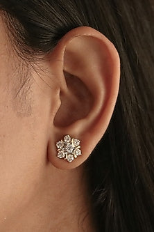 14kt Yellow Gold Lab Grown EF Diamond Stud Earrings
