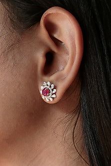 18kt White Gold Lab Grown EF Diamond Stud Earrings