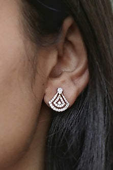 14kt Yellow Gold Lab Grown EF Diamond Stud Earrings