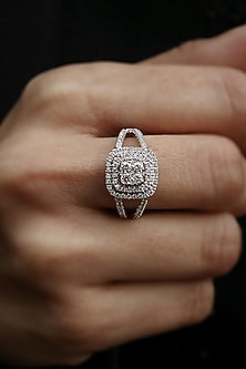 18kt White Gold Lab Grown Diamond Ring