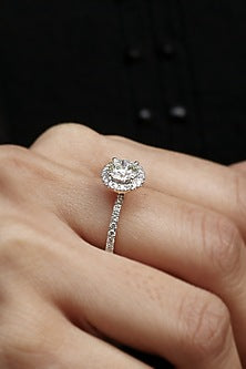 18kt White Gold Lab Grown Diamond Ring
