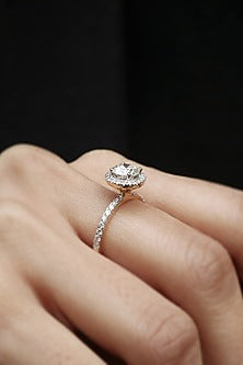 18kt White Gold Lab Grown Diamond Ring