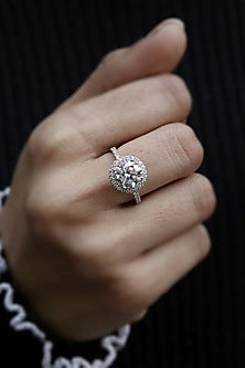 18kt White Gold Lab Grown Diamond Ring