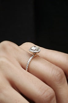 18kt White Gold Lab Grown Diamond Ring