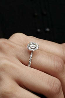 18kt White Gold Lab Grown Diamond Ring