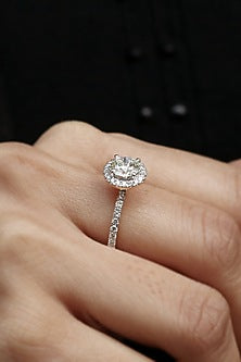 18kt White Gold Lab Grown Diamond Ring