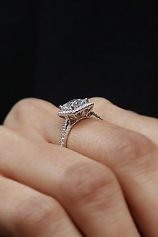 18kt White Gold Lab Grown Diamond Ring