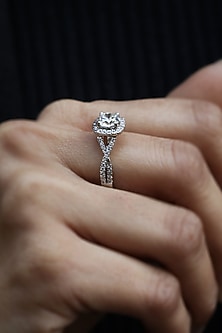 18kt White Gold Lab Grown Diamond Ring