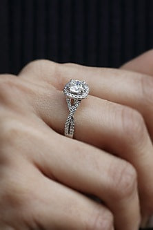 18kt White Gold Lab Grown Diamond Ring