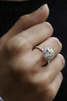 18kt White Gold Lab Grown Diamond Ring