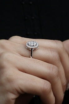 18kt White Gold Lab Grown Diamond Ring