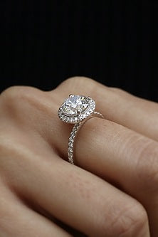 18kt White Gold Lab Grown Diamond Ring