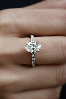 18kt White Gold Lab Grown Diamond Ring