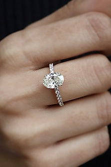 18kt White Gold Lab Grown Diamond Ring