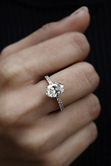 18kt White Gold Lab Grown Diamond Ring