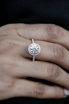 18kt White Gold Lab Grown Diamond Ring