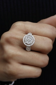 18kt White Gold Lab Grown Diamond Ring