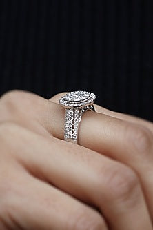 18kt White Gold Lab Grown Diamond Ring