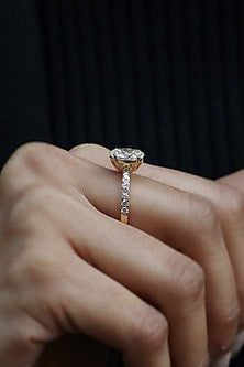18kt White Gold Lab Grown Diamond Ring