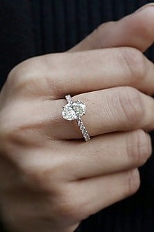 18kt White Gold Lab Grown Diamond Ring
