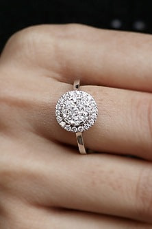 18kt White Gold Lab Grown Diamond Ring