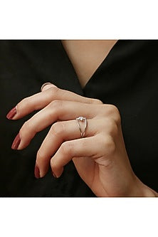 14Kt White Gold Ring With Pyroglide Lab Grown Diamonds