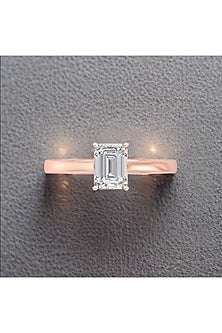 14Kt Rose Gold With Pulse Lab Grown Diamond Ring