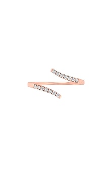 14Kt Rose Gold Ring With Clarity Lab Grown Diamonds