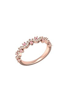 14Kt Rose Gold Ring With Zephyr Lab Grown Diamonds