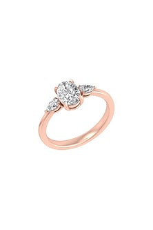 14Kt Rose Gold Ring With Propel Lab Grown Diamonds
