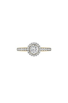 14Kt Yellow Gold Ring With Adorn Lab Grown Diamonds