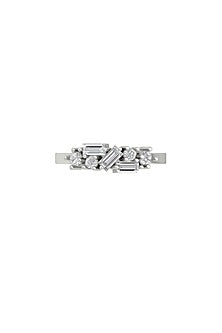 14Kt White Gold Ring With Tranq Lab Grown Diamonds