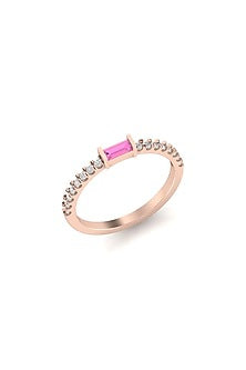 14Kt Rose Gold Ring With Aero Lab Grown Diamonds