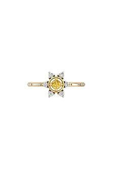 14Kt Yellow Gold Ring With Surge Lab Grown Diamonds