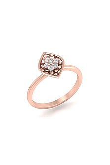 14Kt Rose Gold Ring With EnMoss Lab Grown Diamonds