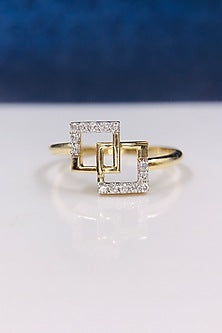 14Kt White Gold Ring With Pique Lab Grown Diamonds