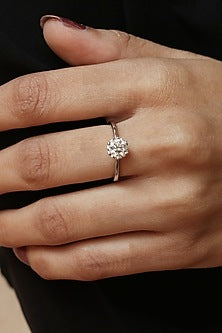 14Kt White Gold Ring With Quizo Lab Grown Diamonds