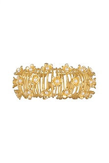 Gold Plated Handcrafted Pearl Bracelet