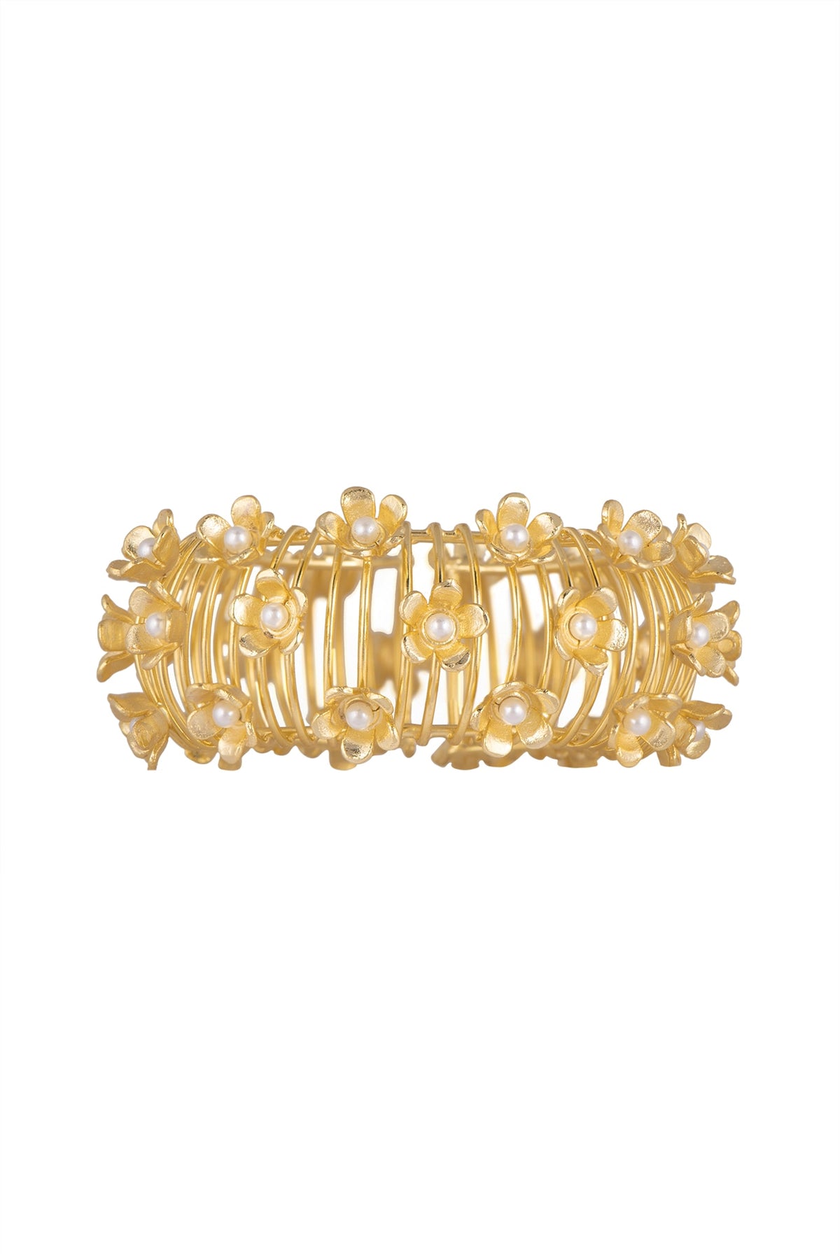 Gold Plated Handcrafted Pearl Bracelet