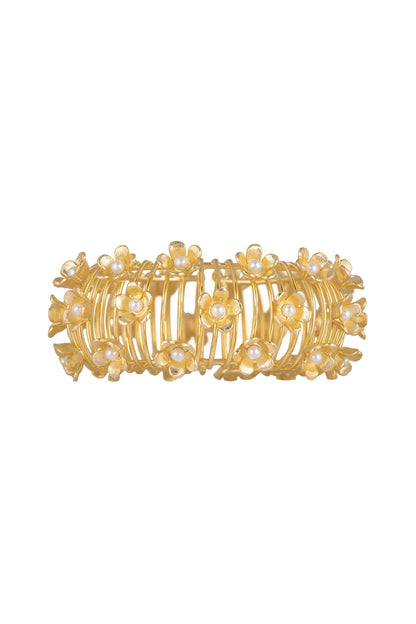 Gold Plated Handcrafted Pearl Bracelet