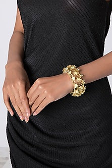 Gold Plated Handcrafted Pearl Bracelet