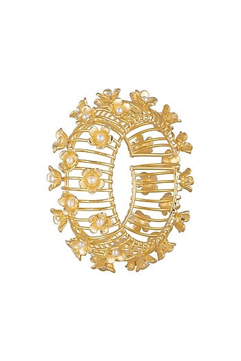 Gold Plated Handcrafted Pearl Bracelet